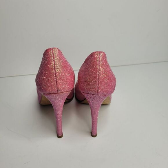 Butter London pink gold open peep toe stiletto party clubbing heels 7 - Picture 3 of 8